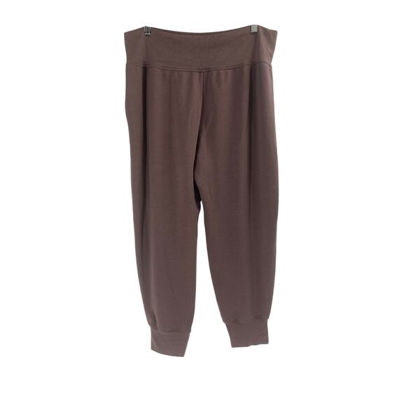 Athleta Salutation Joggers Pants Brown Women’s Large Petite Active Lounge - Picture 3 of 11